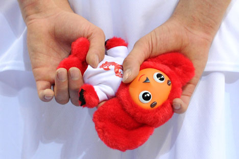 La mascotte della Nazionale russa Cheburashka (Foto: Ria Novosti)