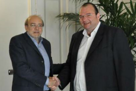 Il presidente della Provincia autonoma di Trento, Lorenzo Dellai (a sinistra), e il Console Onorario della Federazione Russa a Bolzano, Bernhard Kiem (Foto: Ufficio Stampa)