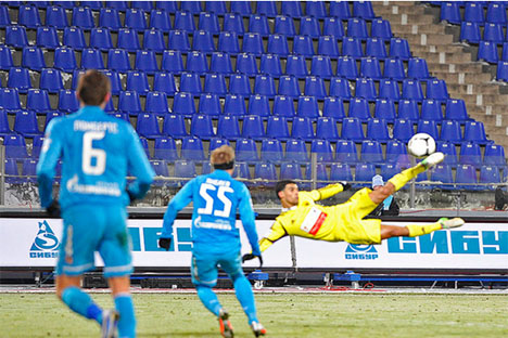 La media di spettatori della Russian premier league è di 12.833 (Fonte:  rus.rfpl.org)