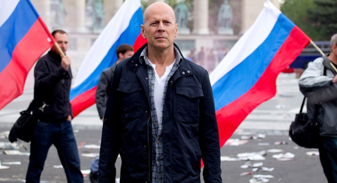 L'attore americano Bruce Willis in un fermo immagine da "Die Hard 5 - Un buon giorno per morire" (Fonte: Kinopoisk.ru)