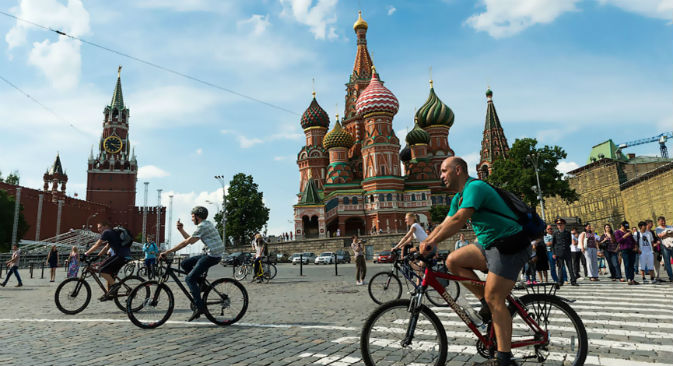 A Mosca c'è la possibilità di prendere in prestito gratuitamente una bicicletta (Foto: RIA Novosti)