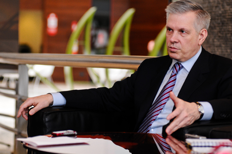 Il capo del Servizio federale per il controllo veterinario e fitosanitario della Russia Sergei Dankvert (Foto: Monique Lapa)