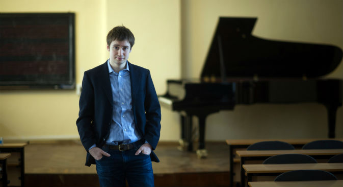 L'italiano Emanuel Rimoldi, studente al Conservatorio di Mosca (Foto: Aleksandr Utkin / RIA Novosti)