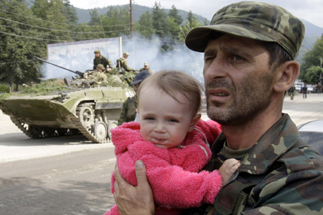 Nell'agosto 2008 l'offensiva della Georgia contro l'Ossezia del Sud portò a un'intervento militare della Russia che si contrapponeva a Tbilisi (Foto: Reuters)