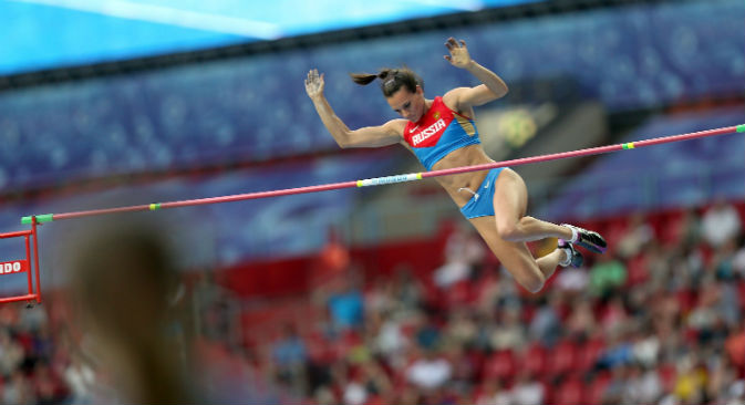 La campionessa russa Elena Isinbayeva (Foto: Itar-Tass)