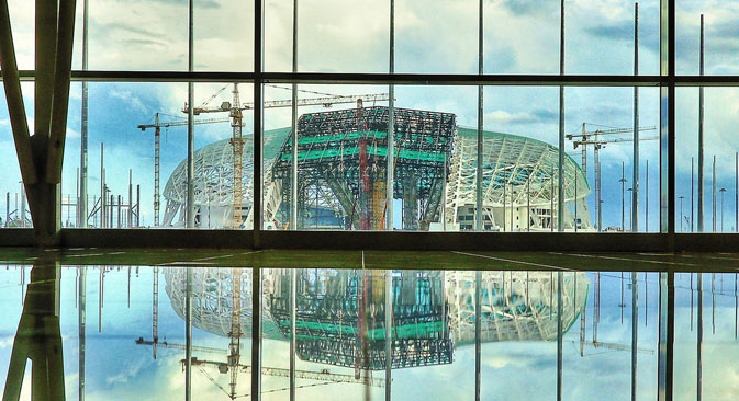 Lo stadio olimpico sarà utilizzato anche per i mondiali di calcio del 2018 (Fonte: Press Photo)