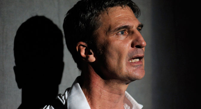 Andrea Renzi in un momento dello spettacolo (Fonte: Ufficio Stampa)
