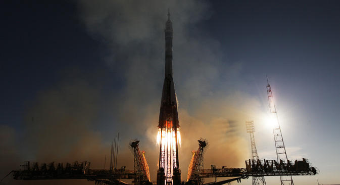 Un lancio al cosmodromo di Bajkonur (Foto: Ria Novosti)