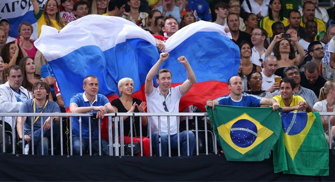 Circa ventimila i tifosi russi in partenza per il Brasile (Foto: Itar Tass)