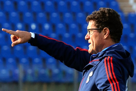 Der italienische Trainer der Sbornaja steht in der Kritik. Foto: Reuters