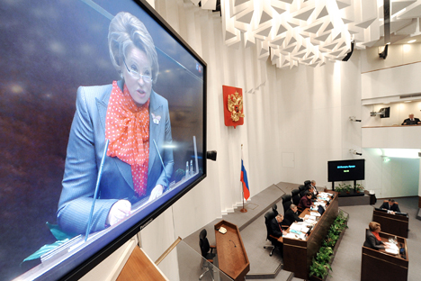 Nella Duma di Stato, su 450 deputati solo 45 sono donne (Foto: Ilia Pitalev / Ria Novosti)