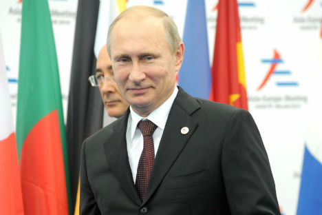 Il Presidente russo Vladimir Putin al vertice Asem di Milano (Foto: Evgeny Utkin)