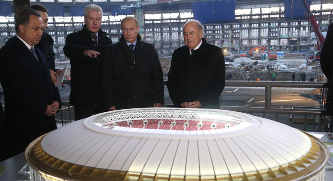 La riunione sull’organizzazione dei Mondiali di calcio del 2018 (Foto: Konstantin Zavrazhin / RG)