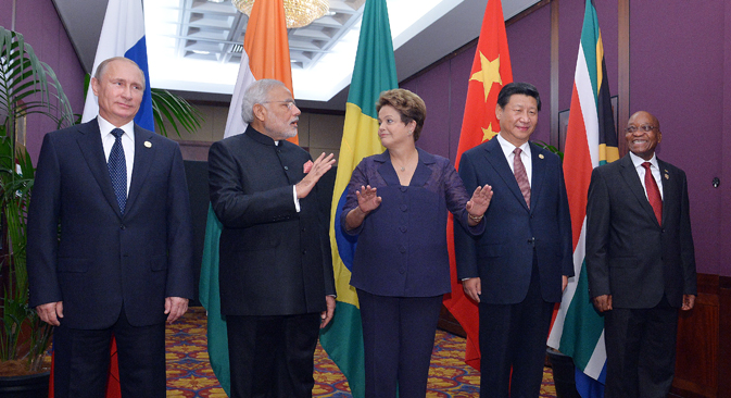 Dal primo di aprile la Russia assumerà ufficialmente la presidenza dei Brics, il gruppo di cui fanno parte anche Brasile, India, Cina e Sudafrica (Foto: Ria Novosti / Aleksei Druzhinin)