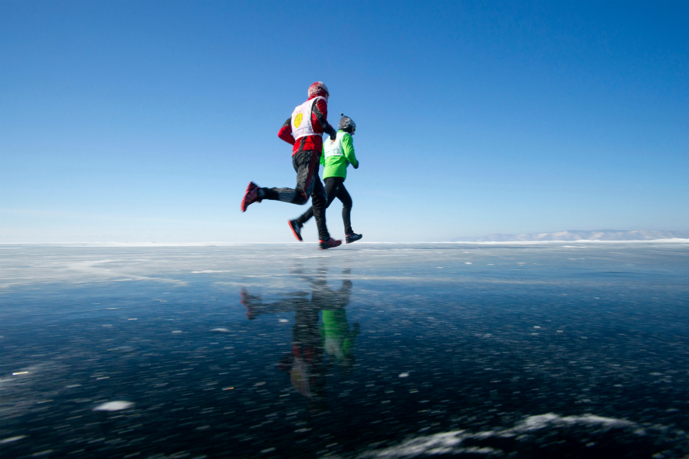 Un momento della Bajkal Ice Marathon (BIM). Fonte: Alamy/Legion-Media