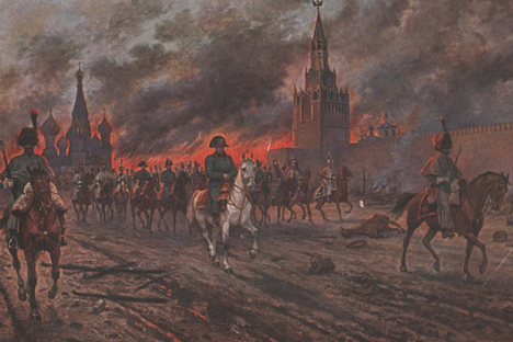 モスクワの火事（1812年）　＝ビクトル・マズロフスキー（1859ー1923年）