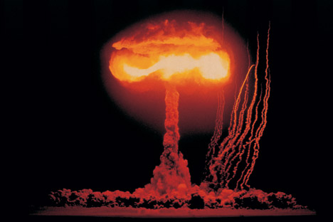 ツァーリ・ボンバ（爆弾の王様）の核実験＝Getty Images撮影