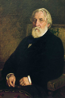 イリヤ・レーピン画『ツルゲーネフ』（1874年）