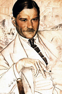 エフゲーニー・ザミャーチン（1923年、ボリス・クストーディエフ画）