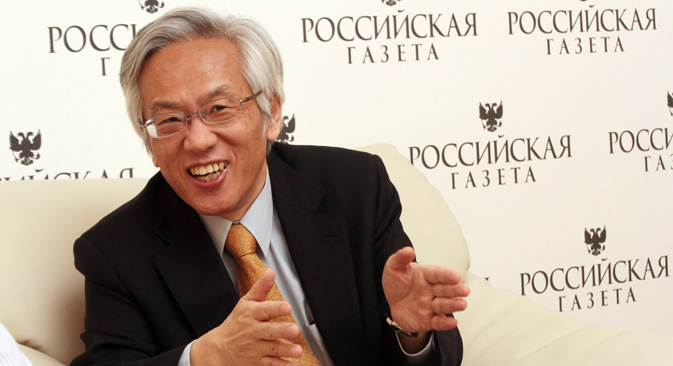 松原斉氏＝ナタリア・ピエトゥラ撮影／ロシースカヤ・ガゼタ