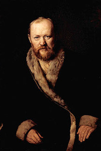 アレクサンドル・オストロフスキーの肖像。ヴァシリー・ペローフ