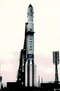 プロトンロケット、1989年　写真提供：ロスコスモス