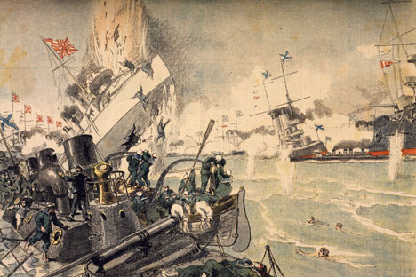 対馬海戦＝画像提供：Getty Images / Fotobank