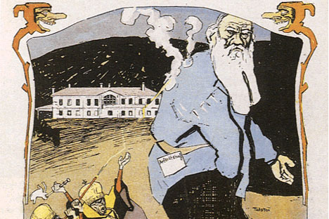 1901年、リオネル・ファイニンガーの風刺画