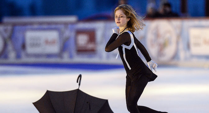 Die Eiskunstläuferin Julia Lipnizkaja ist Markenbotschafterin von Adidas. Foto: Alexander Wilf/RIA Novosti