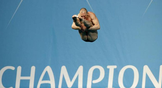 드미트리 사우틴의 다이빙 모습. (사진제공=로이터)
