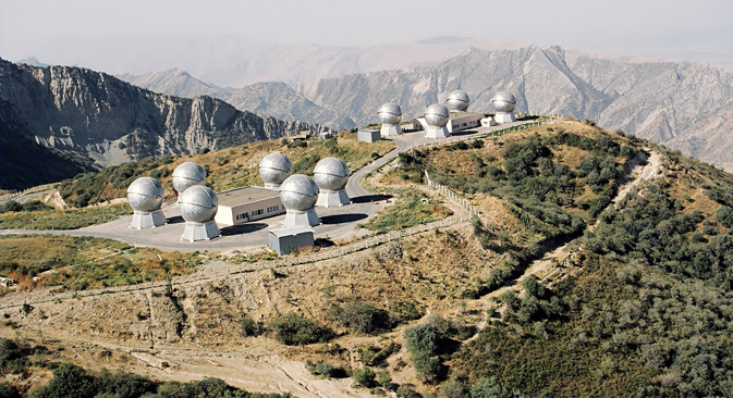 타지키스탄에 배치된 우주물체 감시용 전자광학 시스템 ‘오크노(Окно, ‘창문’)’ (사진제공=올레그 다브도프/타스)