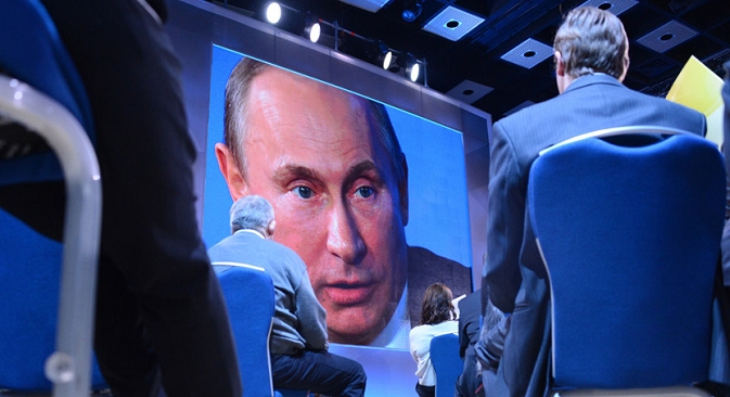 Прва прес-конференција откако Путин се врати во Кремљ. Фотографија: AFP/East News.
