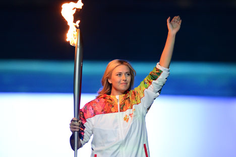 Палењето на Олимпискиот оган и огнометот се клучен дел од олимписката церемонија. Извор: РИА Новости