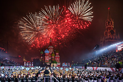 „Спаска кула“ е еден од најголемите фестивали на воена музика во светот. Извор: Росијскаја газета.