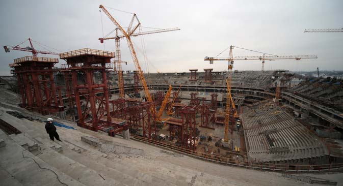 Изградба на стадионот „Зенит-Арена“