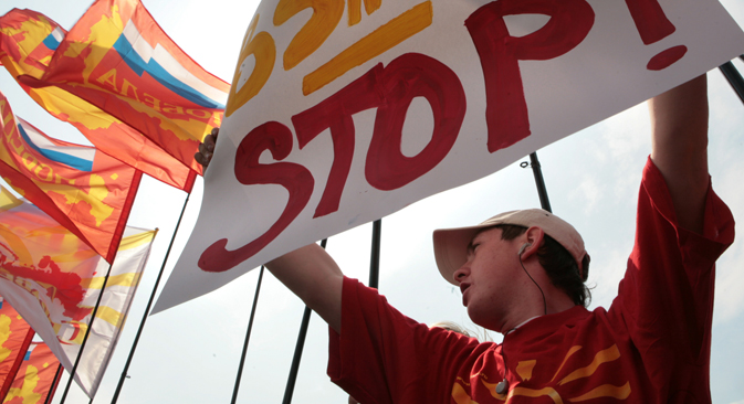 Власти Русије су одавно свесне да је висок ниво корупције највећа претња руској економији. Извор:  AFP / EastNews.