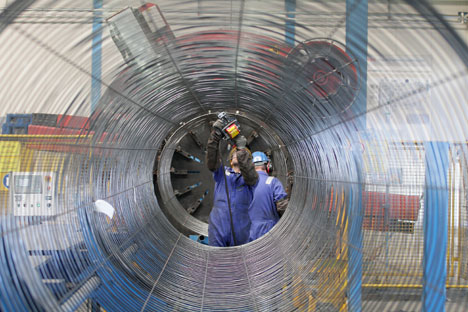 „Северни ток“ је изграђен са истом идејом која стоји иза планираног „Јужног тока“: да проток гаса из Русије не зависи од непоузданих посредника. Извор: Reuters/Vostock Photo.