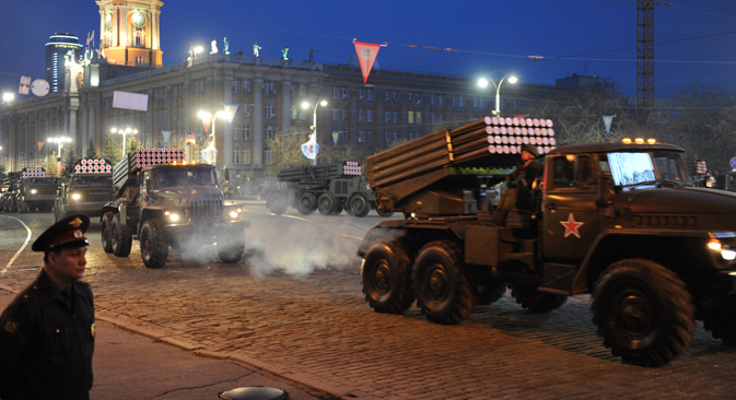 БМ-21 „Град“. Извор: РИА „Новости“.