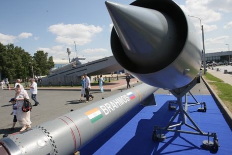 Суперсонична противбродска ракета „БраМос“ руско-индијске производње. Извор: Росијска газета.