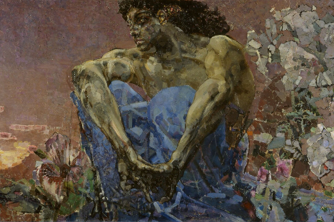 Михаил Врубељ: Демон који седи у башти (1890). Државна галерија „Павел Третјаков“, Москва.