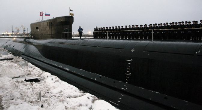 Према речима главнокомандујућег Оружаних снага РФ Владимира Путина, „Александар Невски“ је „савршени нуклеарни носач ракета“. Извор: ИТАР-ТАСС.