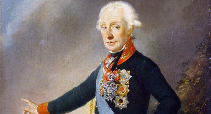 Јозеф Крајцингер: Портрет А. В. Суворова (1799).