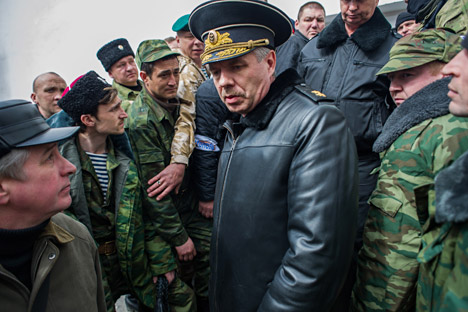 Командант Црноморске флоте Ратне морнарице Руске Федерације, вице-адмирал Александар Витко. Извор: AP.