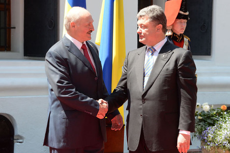 Александар Лукашенко је присуствовао инаугурацији Петра Порошенка у Кијеву. Извор: Прес-служба председника Белорусије.