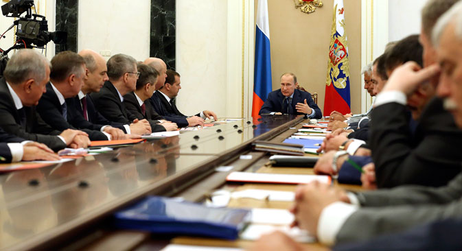 Владимир Путин председава седницом Савета безбедности Руске Федерације. Извор: ИТАР-ТАСС.