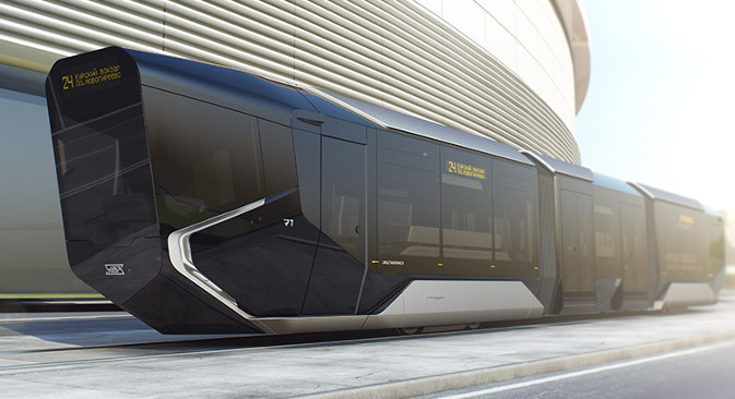 Конструктори кажу да је R1 први трамвај бизнис-класе на свету. Фотографија: Дарја Кезина.