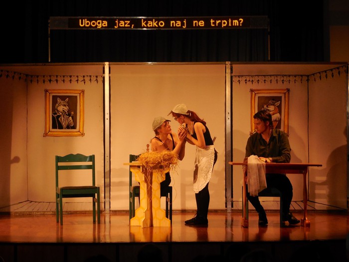 Prizor iz predstave Prevzetna nevesta leta 2014. 