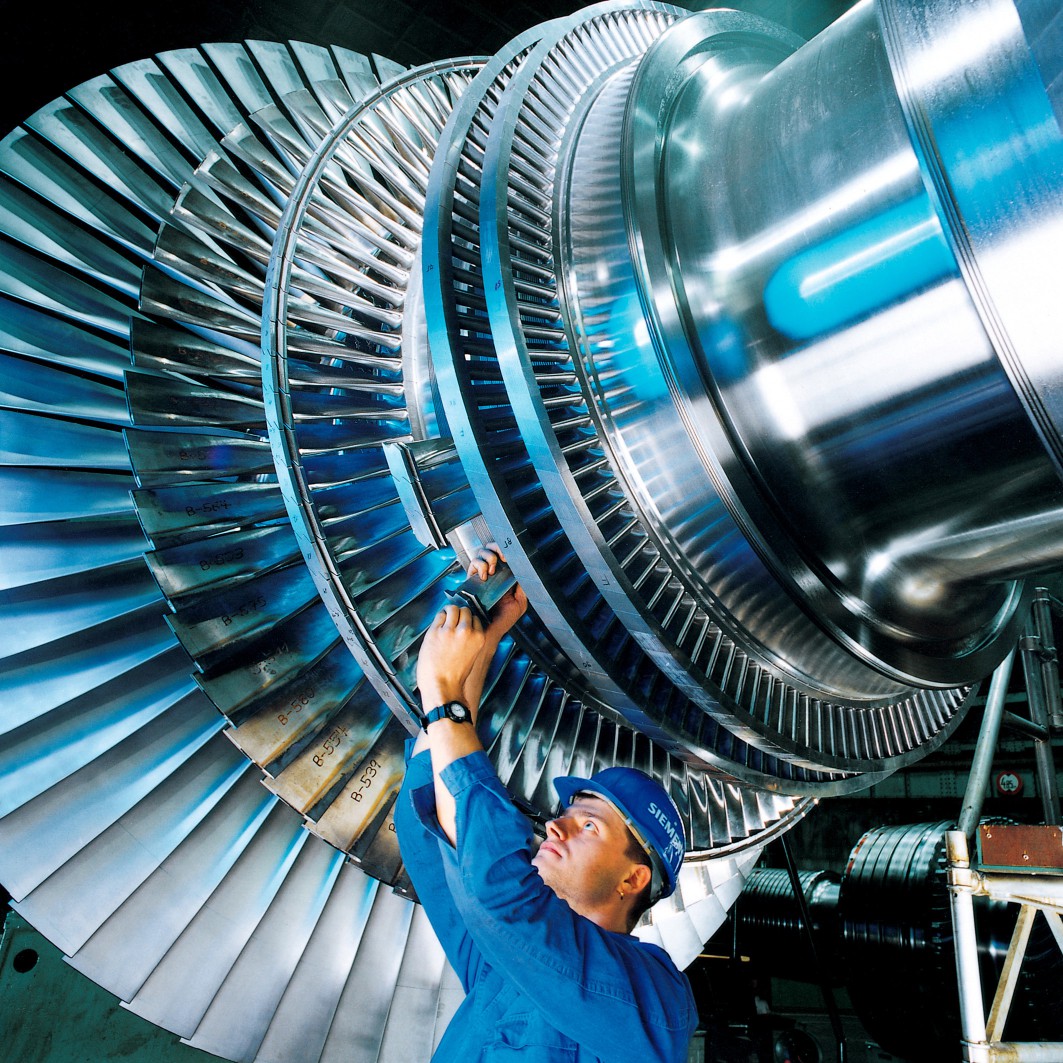 Ротор на парна турбина на Siemens