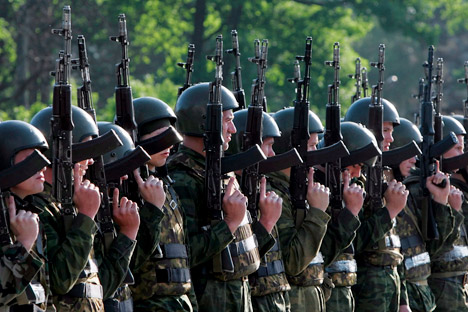 Die Gesamtzahl der Armeeangehörigen in Russland beträgt zur Zeit etwas mehr als eine Million. Foto: ITAR-TASS