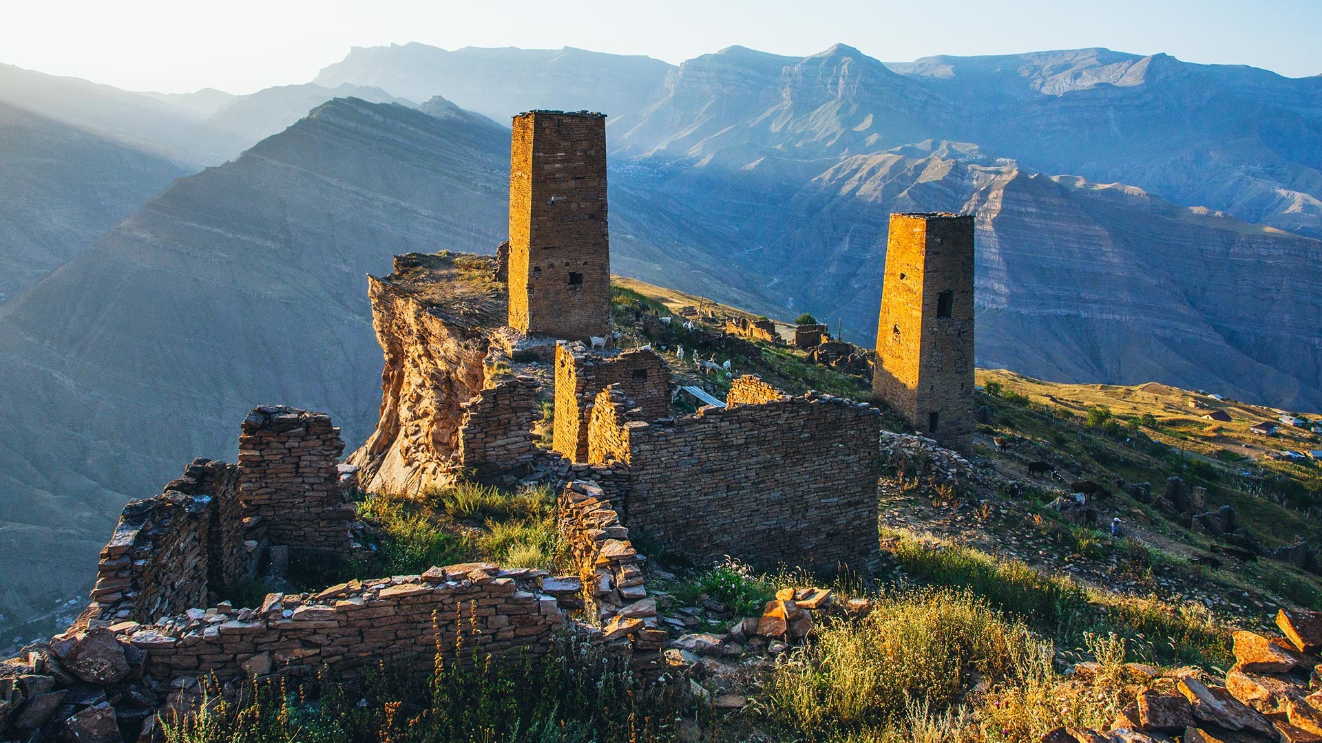 The Remains of the Aul of the Ghost Goor in Dagestan